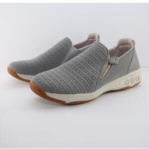 Nina Women's Side Zip Slip On Shoe Grey 8.5-9